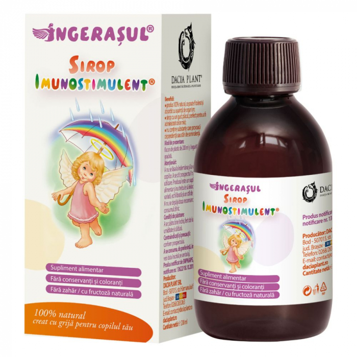 Ingerasul Sirop Imunostimulent, 200 ml, Dacia Plant [1]