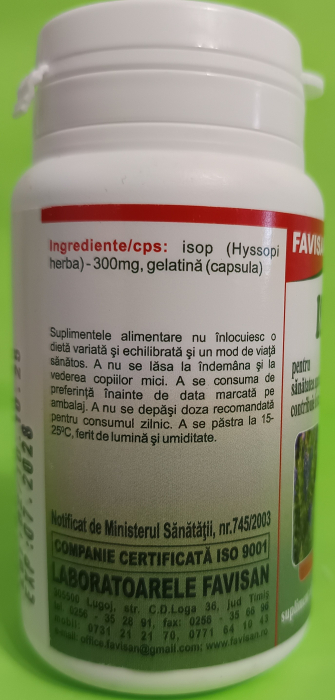 Isop, 40 capsule, Favisan [3]