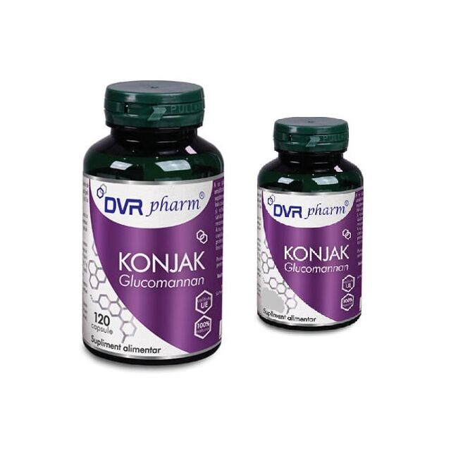KONJAK Glucomannan, 120 capsule, DVR Pharm la Nana Plafar [2]