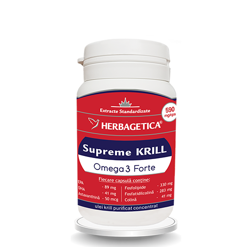 KRILL OIL SUPREME 590mg OMEGA 3, Herbagetica [1]