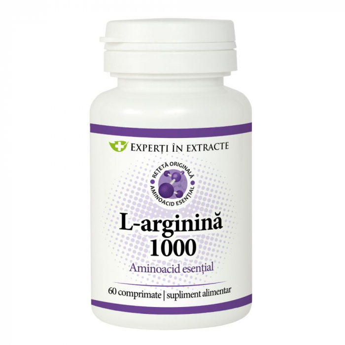 L-arginina 1000mg, 60 comprimate, Dacia Plant [1]