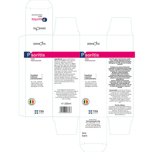 LAPTE Restructurant  PsoriTIS 100 ml TIS Farmaceutic la Nana Plafar [3]