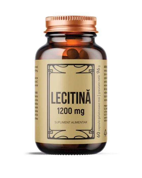 LECITINA 1200 mg, 60 capsule moi, Remedia [1]