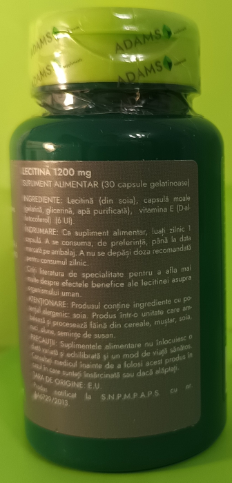 LECITINA  (Lecithin)1200mg cu Vitamina E, [2]