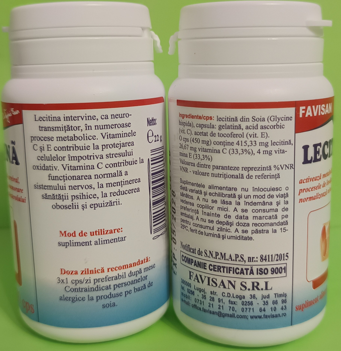 LECITINA, 40 capsule, Favisan [2]