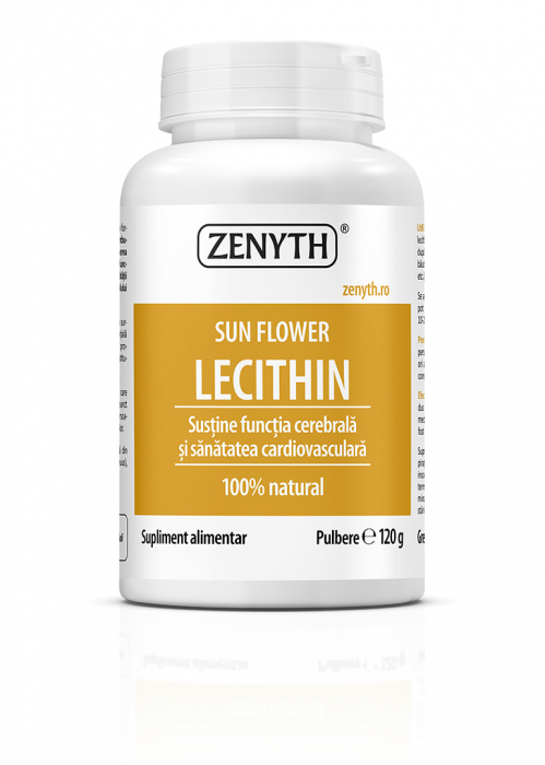 LECITINA PULBERE din FLOAREA SOARELUI, 120gr, Zenyth [1]