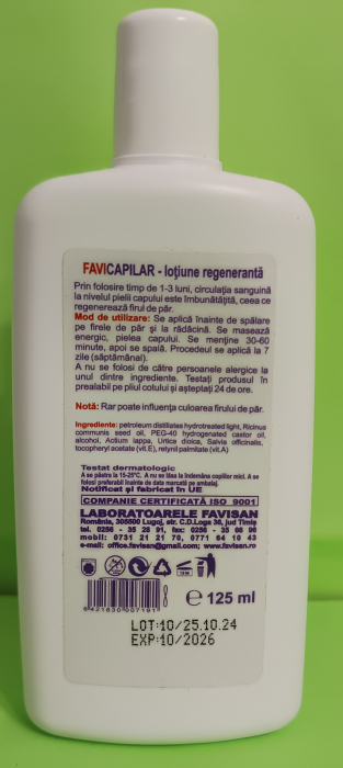 Lotiune BIO pentru PAR, cu Petrol si Plante, 125 ml, Favisan [2]