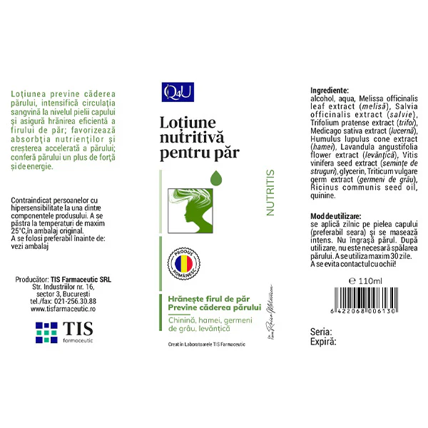 LOTIUNE PENTRU PAR Q4U NutriTIS 110ml, TIS Farmaceutic la Nana Plafar [2]