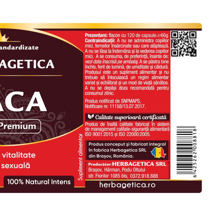 MACA EXTRACT, Herbagetica [5]