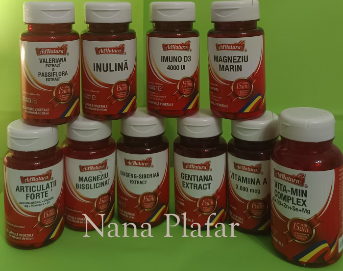 MAGNEZIU BISGLICINAT 145 MG AdNatura la Nana Plafar [4]