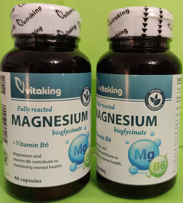 MAGNEZIU Bisglicinat cu vitamina B6, 60 capsule, Vitaking  la Nana Plafar [3]