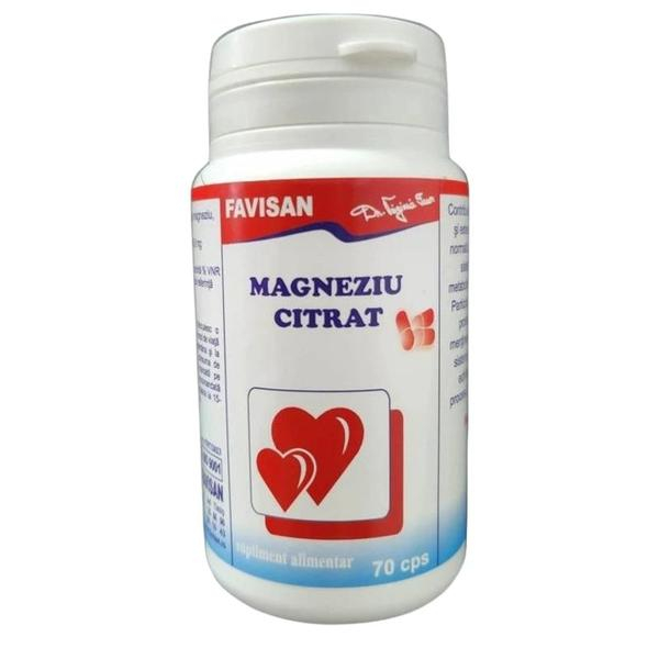 Magneziu Citrat 70 capsule, FAVISAN [1]