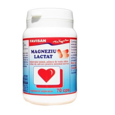 MAGNEZIU LACTAT, 70 capsule, Favisan [1]