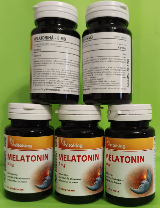 MELATONINA 5mg - 60 comprimate Vitaking la Nana Plafar [2]