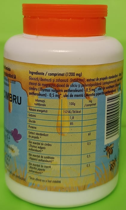 MELTONIC Cimbru-Tonic Digestiv, 50 comprimate (60gr), Institutul Apicol la Nana Plafar [2]