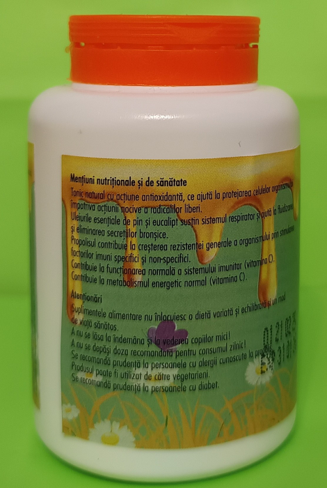 MELTONIC EUCALIPT TONIC RESPIRATOR 50 comprimate (60gr) Institutul Apicol [2]