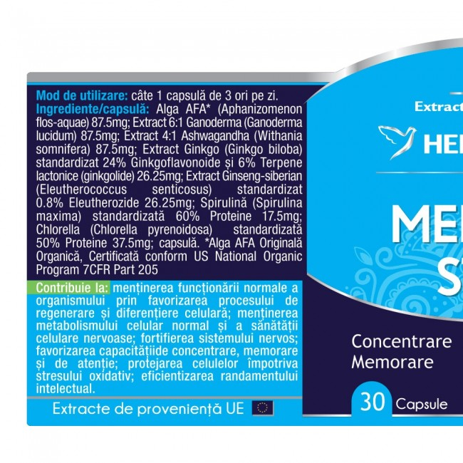 MEMORY STEM, 30 capsule, Herbagetica [2]