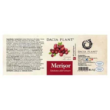 MERISOR comprimate, Dacia Plant la Nana Plafar [2]