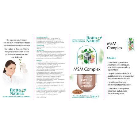 MSM Complex, 30 capsule, Rotta Natura [3]