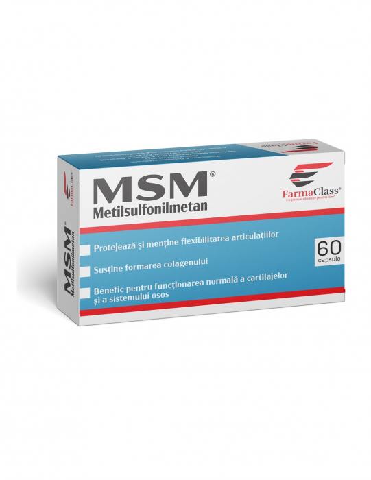 MSM (metilsulfonilmetan) 600 mg, 60 capsule, Farma Class [1]