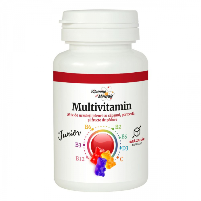 Multivitamin junior ursuleti cu fructe, 20 jeleuri, Dacia Plant [1]