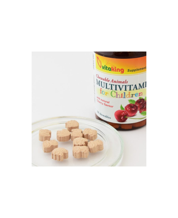 Multivitamine cu minerale pentru copii - 90 comprimate masticabile, Vitaking [2]