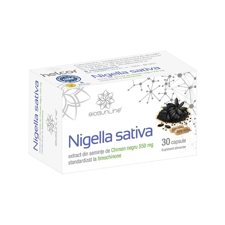 NIGELLA SATIVA CHIMEN NEGRU, 30 capsule, BioSunLine Helcor [1]