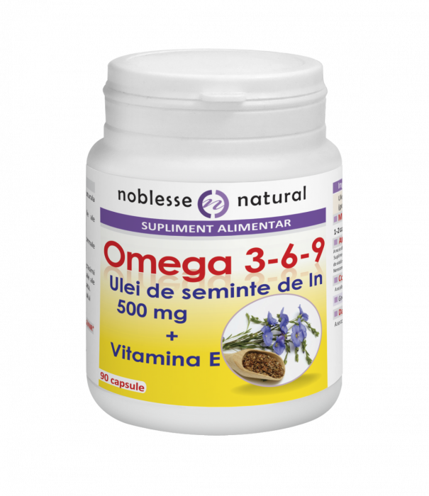 Omega 3 6 9 - Ulei de IN 500mg, 90 capsule moi - NOBLESSE [1]