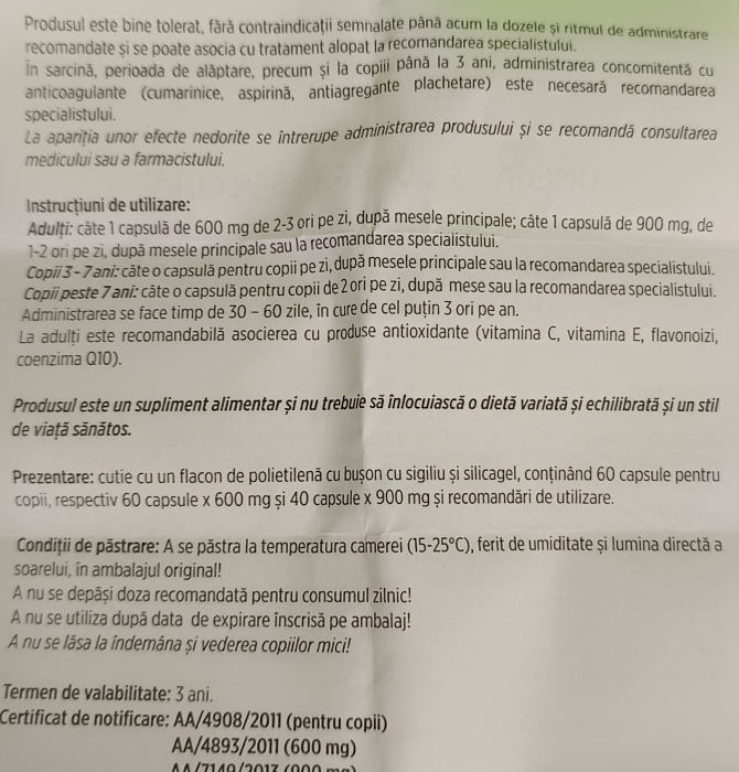 OMEGA 3 & OMEGA 6 VEGETAL 600mg, 60 capsule, Hofigal [3]