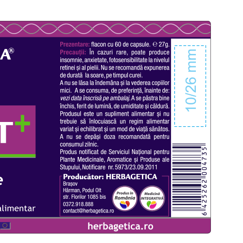 OPTIMIST PLUS 60 capsule Herbagetica [3]