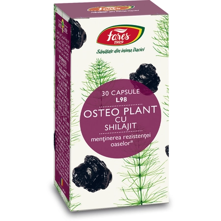 Osteo Plant cu Shilajit L98, 30 capsule, Fares [1]