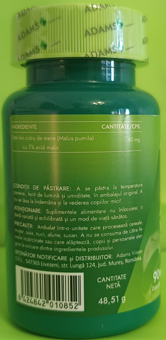 OTET DIN CIDRU DE MERE 90 capsule Adams Supplements la Nana Plafar [3]