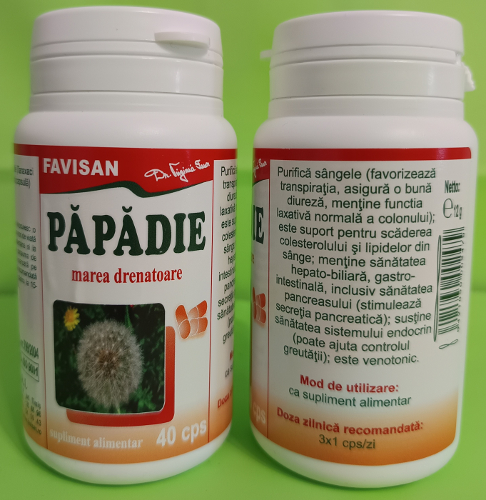 Papadie, 40 capsule, Favisan la Nana Plafar [2]