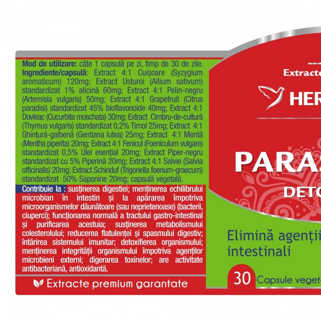 PARASITES 12 Detox Forte, Herbagetica [2]