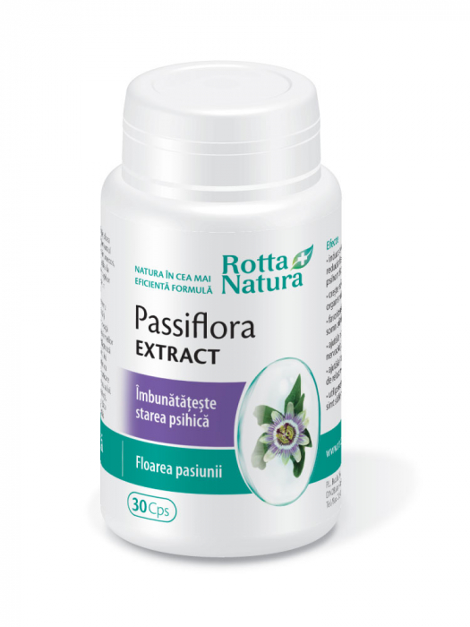 PASSIFLORA EXTRACT 350 mg, 30 capsule, Rotta Natura [1]