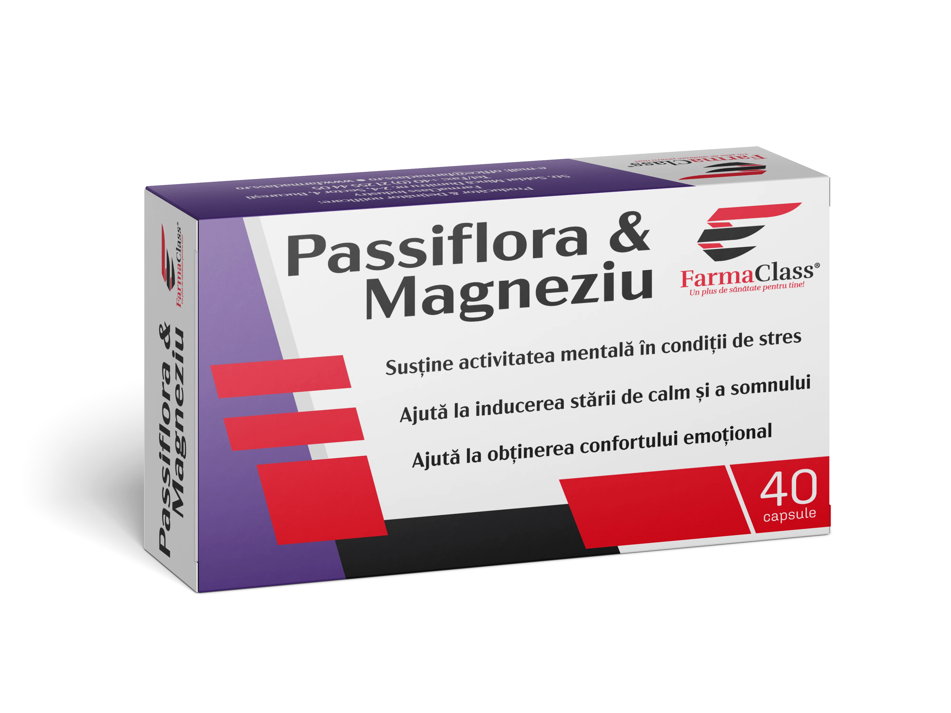 PASSIFLORA si MAGNEZIU, 40 capsule, FarmaClass [1]
