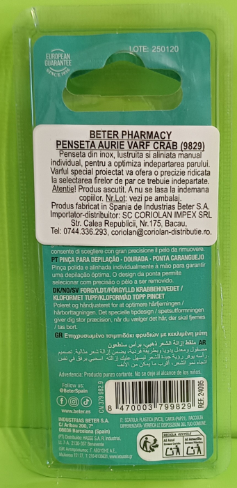 PENSETA aurie cu varf curbat, Better la Nana Plafar [2]