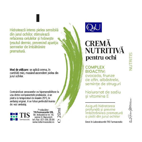 PENTRU OCHI Nutritis Q4U, 20 ml, Tis Farmaceutic la Nana Plafar [2]