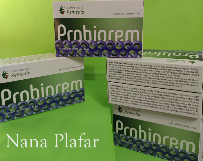 PROBIOREM, 20 capsule Remedia la Nana Plafar [2]