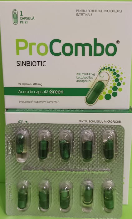 Probiotic si Prebiotic ProCombo, 10 capsule, Vitaslim [5]