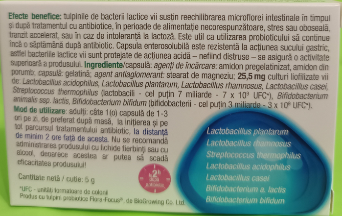 Probiotix Forte, 10 capsule, BioSunLine Helcor la Nana Plafar [2]