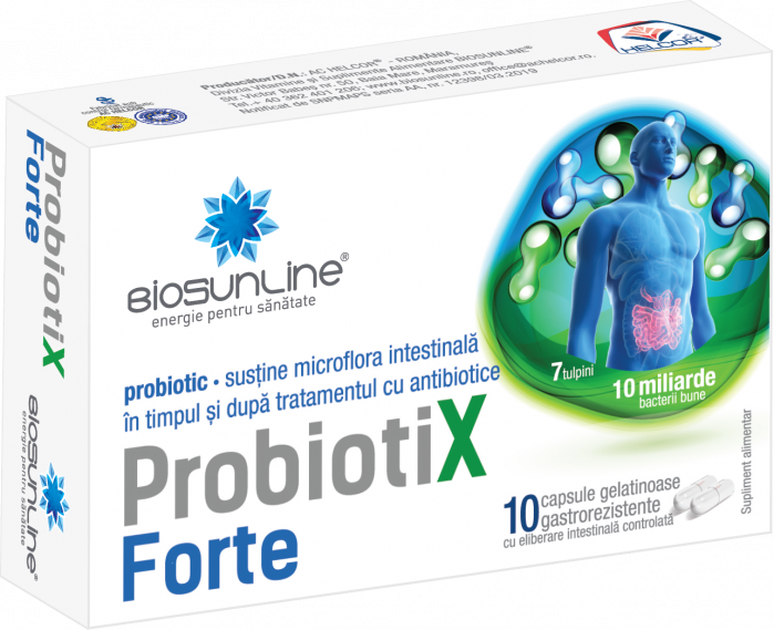 Probiotix Forte, 10 capsule, BioSunLine Helcor [1]