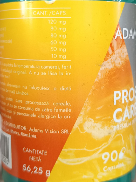 ProstaCare, 90 capsule, Adams Supplements la Nana Plafar [4]