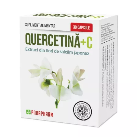 QUERCETINA + VITAMINA C 30 capsule, Parapharm [1]