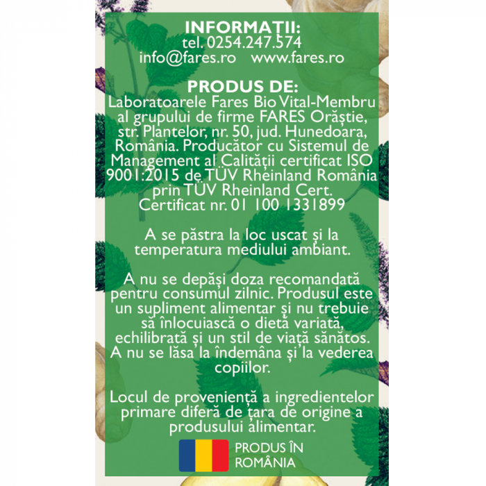 RAU DE MISCARE D141, 20 comprimate, Fares [2]