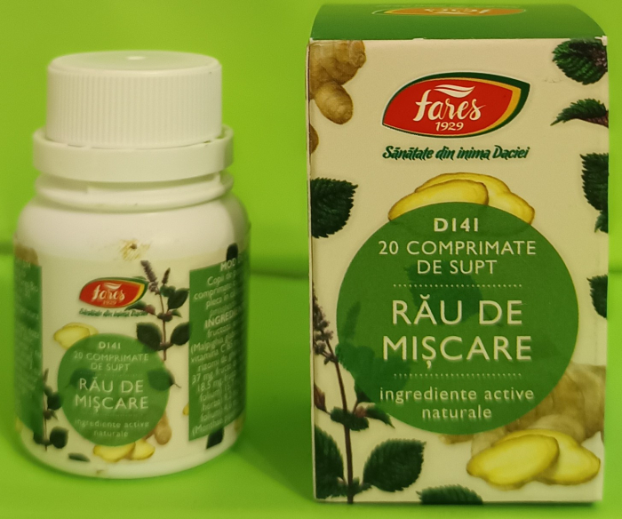 RAU DE MISCARE D141, 20 comprimate, Fares [4]