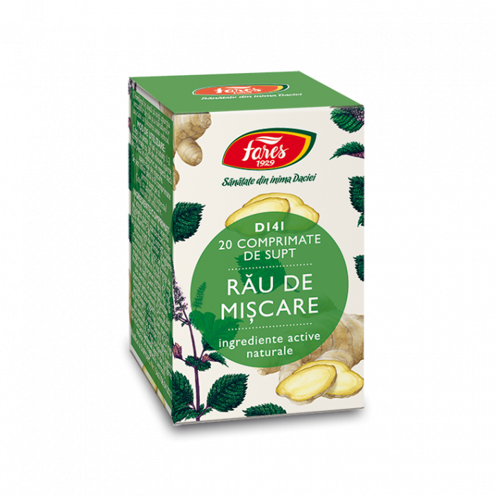 RAU DE MISCARE D141, 20 comprimate, Fares [1]