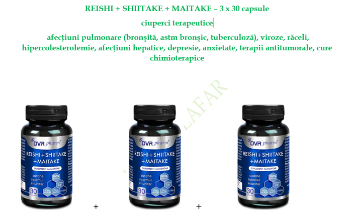 REISHI SHIITAKE MAITAKE DVR Pharm la Nana Plafar [2]