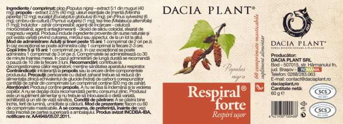RESPIRAL FORTE, Dacia Plant [2]