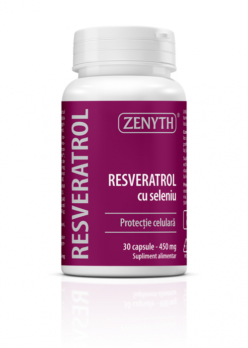 RESVERATROL cu SELENIU 450mg, 30 capsule, Zenyth [1]